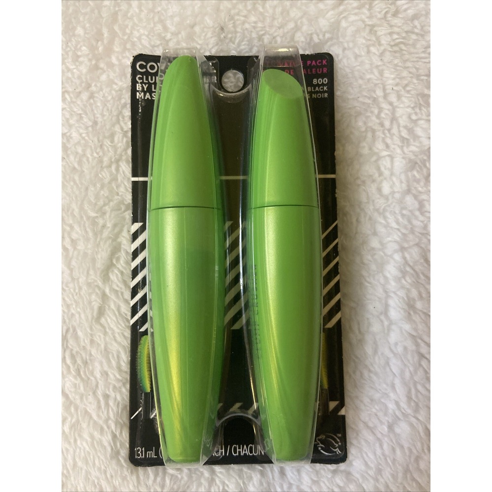 New Cover Girl Lash Blast Clump Crusher Mascara Very Black Twin Pack NIP NIB
